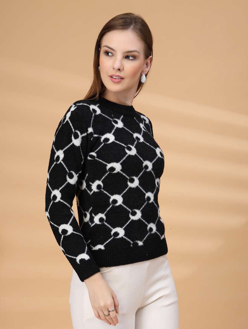 women self design long sleeve pullover - 22219893 -  Standard Image - 2