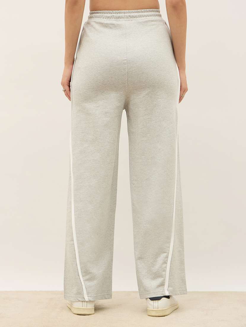 women solid high rise relaxed fit track pant - 22219922 -  Standard Image - 2