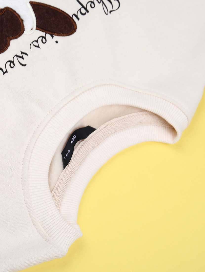 girls printed long sleeve hooded sweatshirt - 22220100 -  Standard Image - 2