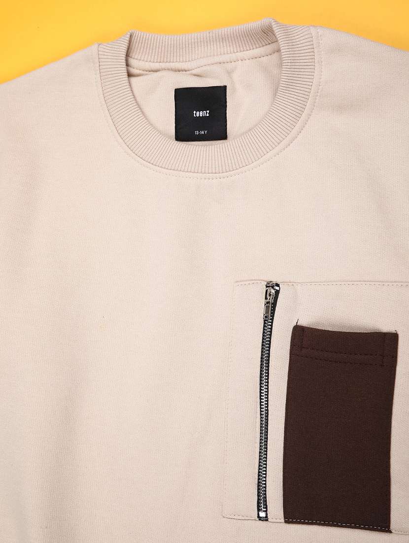 kids color blocked long sleeve sweatshirt - 22220119 -  Standard Image - 2