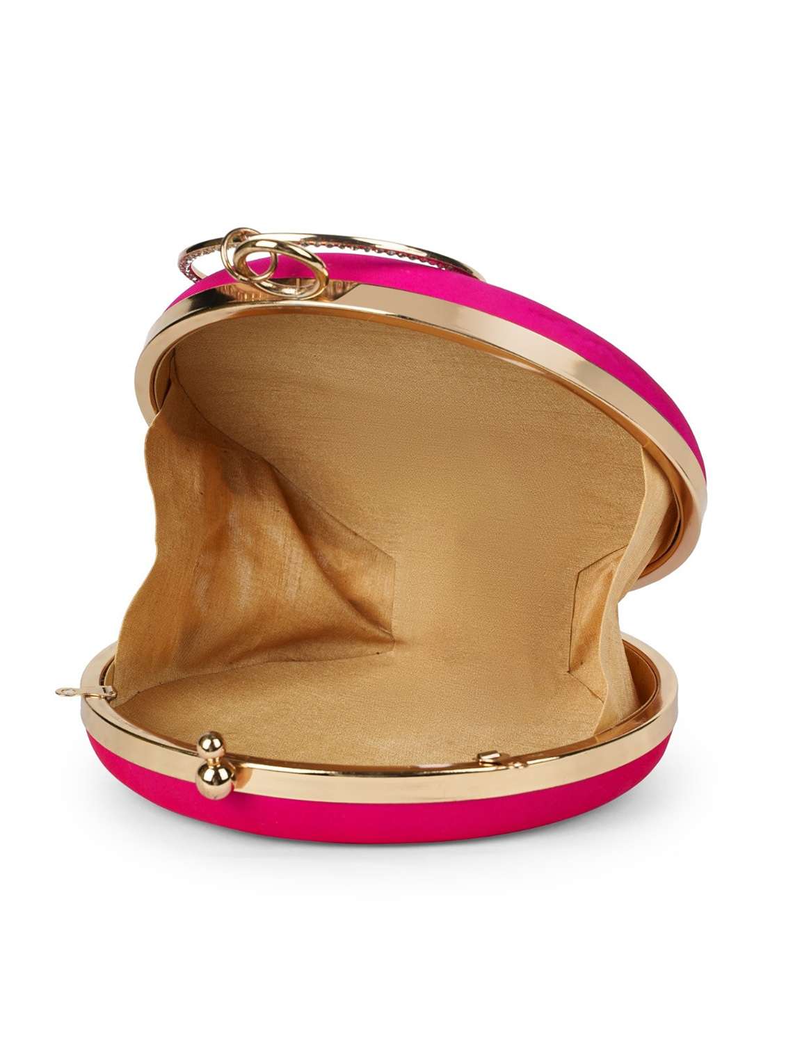 women magenta embellished clutch with sling strap - 22220134 -  Standard Image - 2