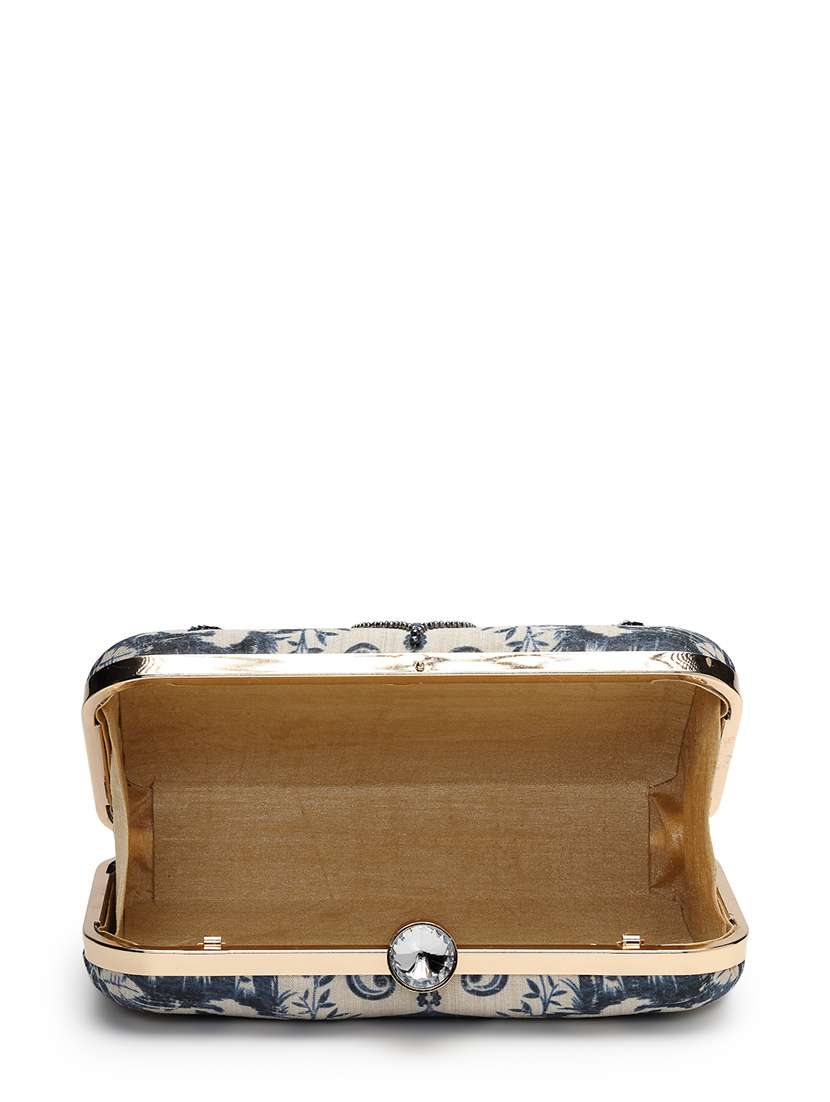 women embroidered clutch with detachable strap - 22220154 -  Standard Image - 2