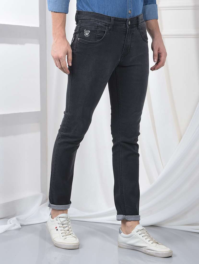 men washed mid rise full length jeans - 22220203 -  Standard Image - 2