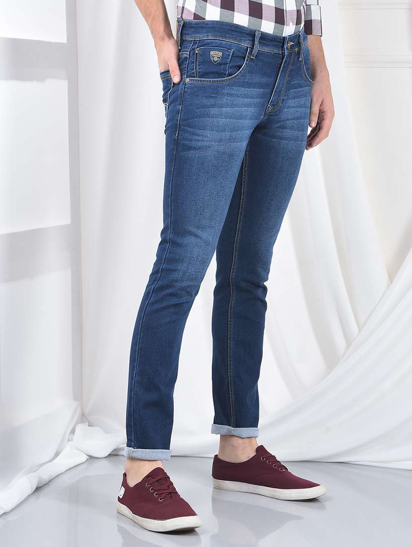 men washed mid rise full length jeans - 22220205 -  Standard Image - 2