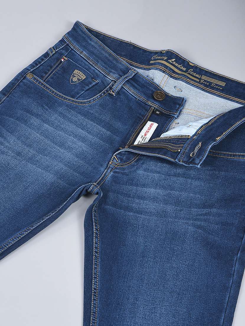 men washed mid rise full length jeans - 22220205 -  Standard Image - 7