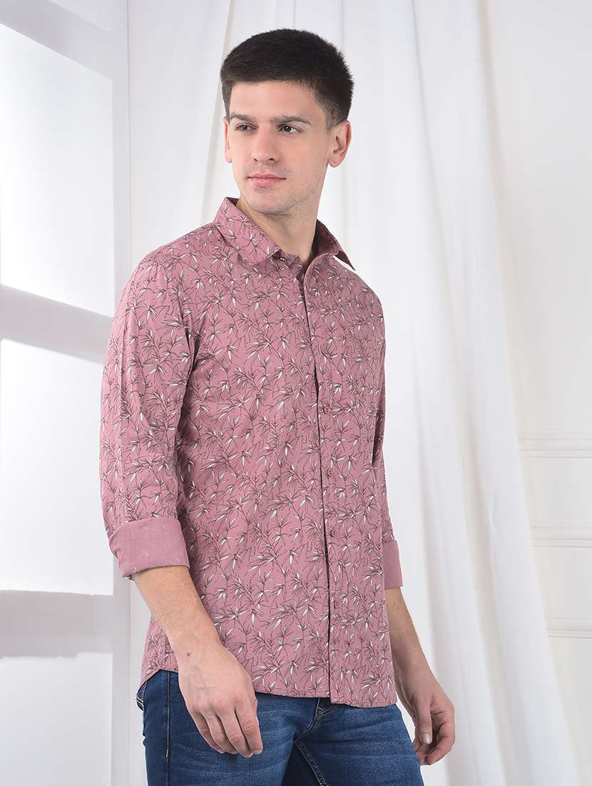 men printed long sleeve regualr fit casual shirt - 22220218 -  Standard Image - 2