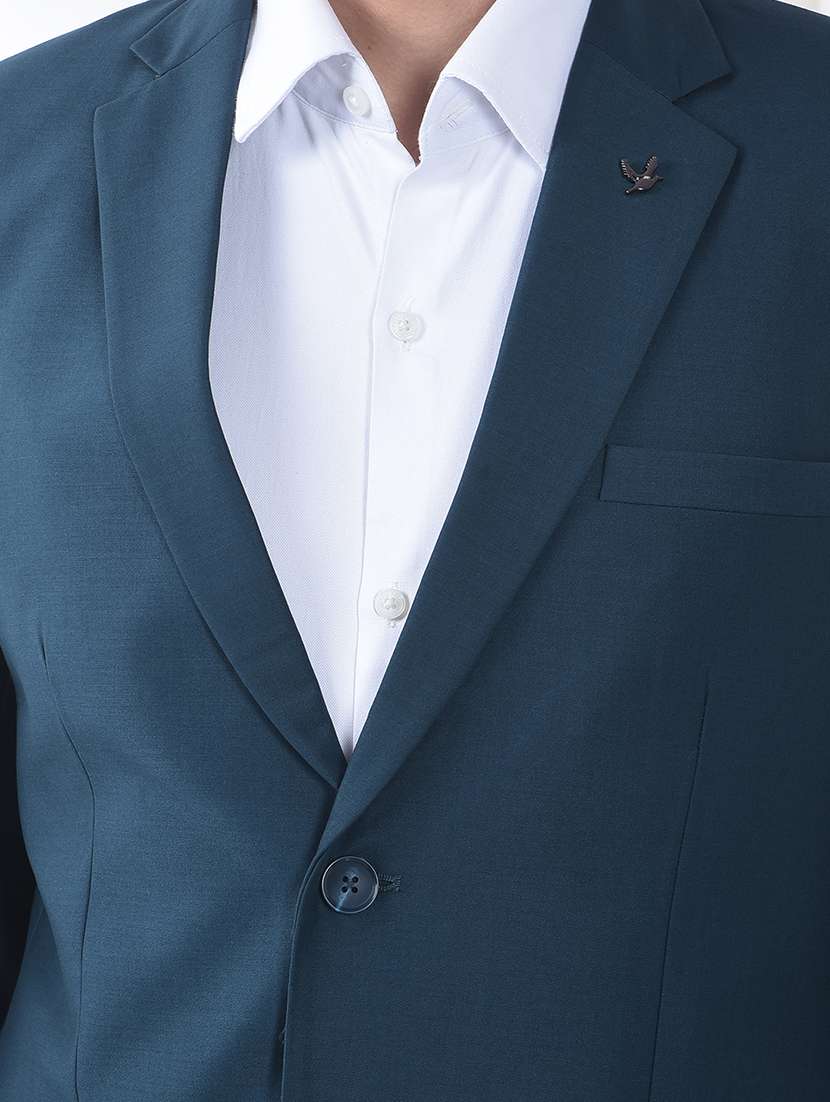 men solid lapel collar 2-piece suits set - 22220235 -  Standard Image - 7