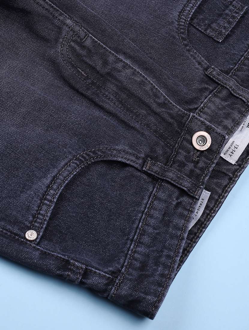 boys solid mid rise slim fit jean - 22220385 -  Standard Image - 2