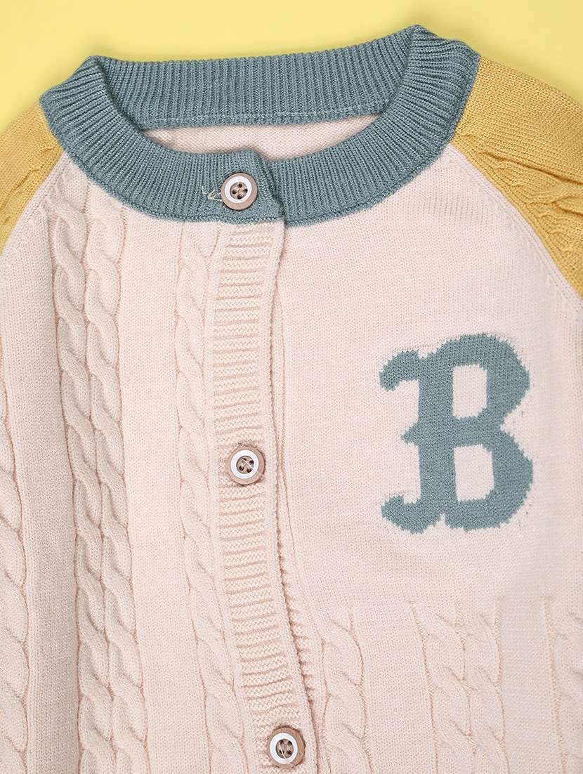 boys color block long sleeve sweater - 22222919 -  Standard Image - 2