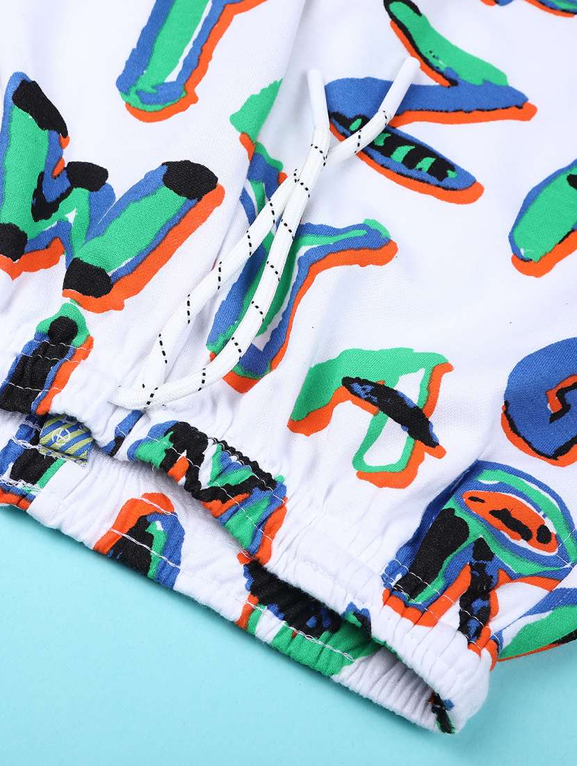 boy white cotton blend combo co-ords set - 22222967 -  Standard Image - 2