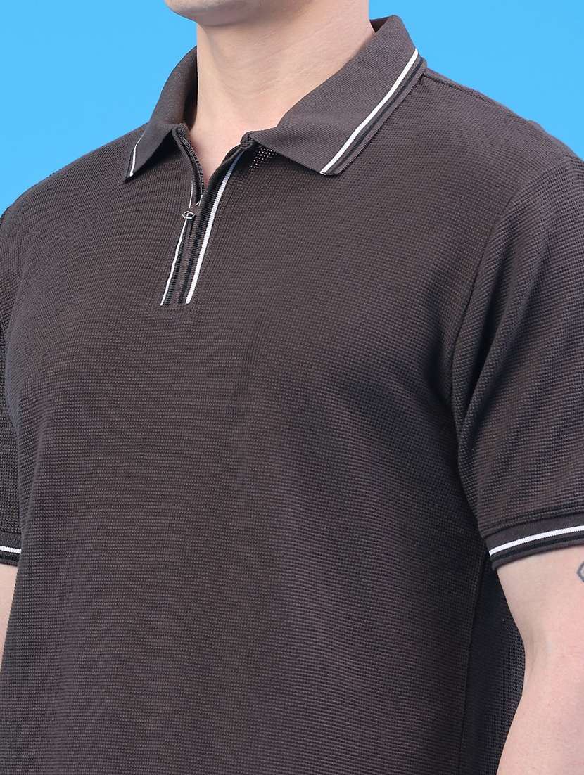men solid short sleeve regular fit polo t-shirt - 22222988 -  Standard Image - 2