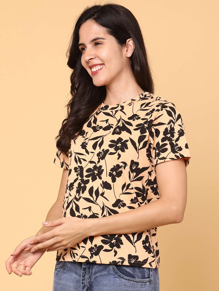 women printed short sleeve t-shirt - 22223036 -  Standard Image - 2