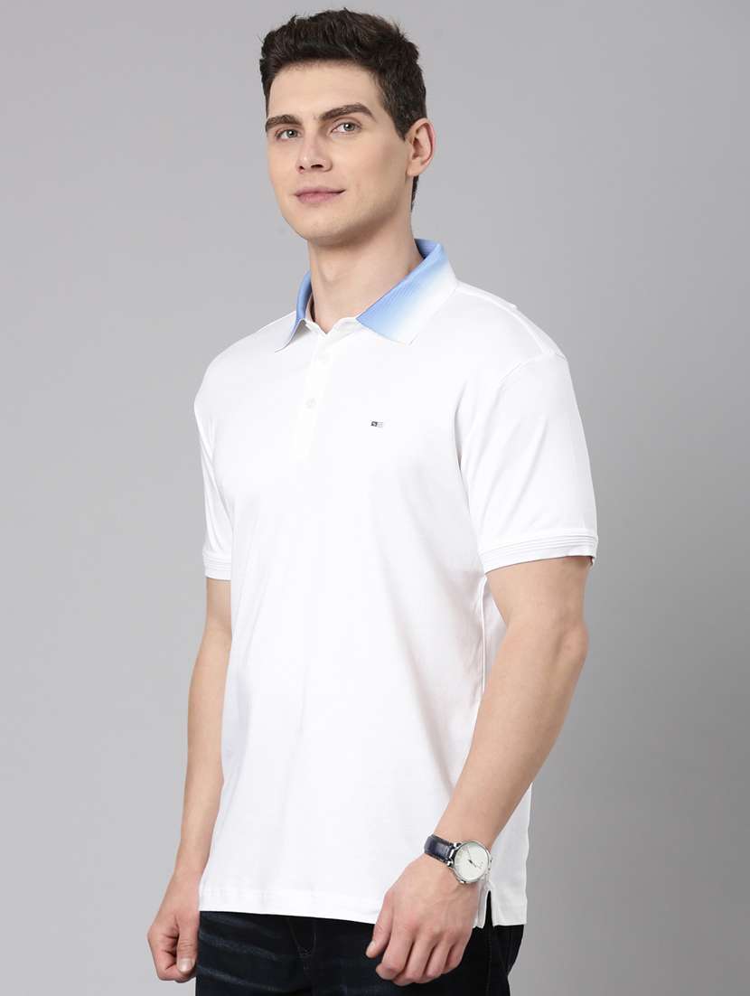 men solid short sleeve regular fit polo t-shirt - 22223408 -  Standard Image - 2