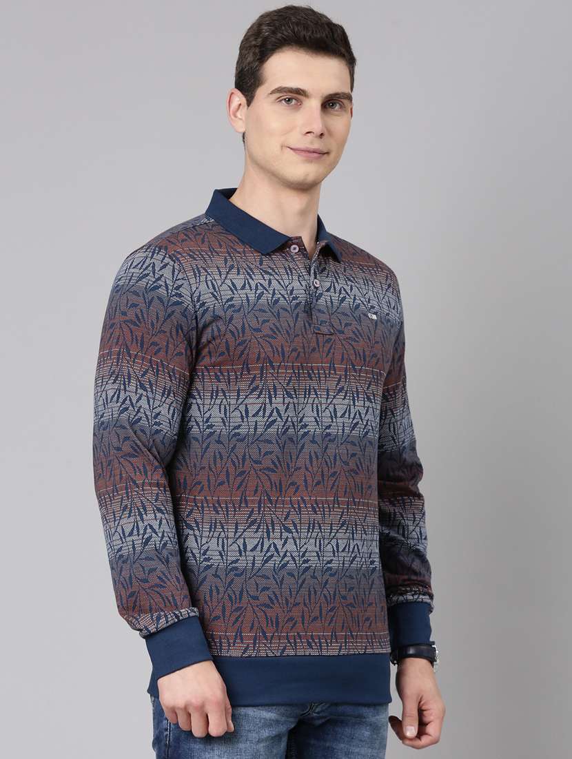 men printed long sleeve regular fit t-shirt - 22223419 -  Standard Image - 2