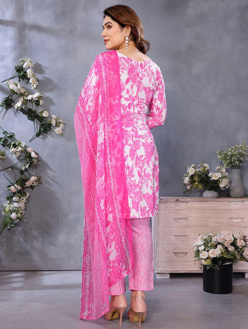 women floral printed unstitched suit set - 22223525 -  Standard Image - 2