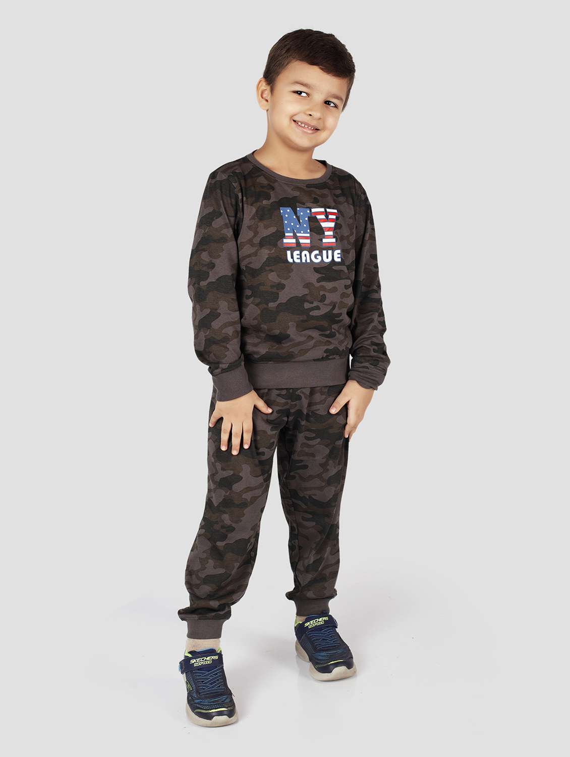 boys printed full length co-ord set