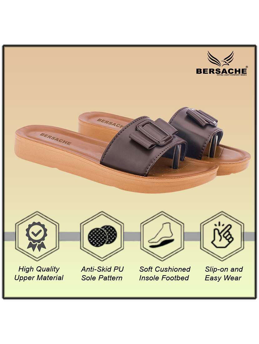 women solid slip on flat sandals - 22223594 -  Standard Image - 2