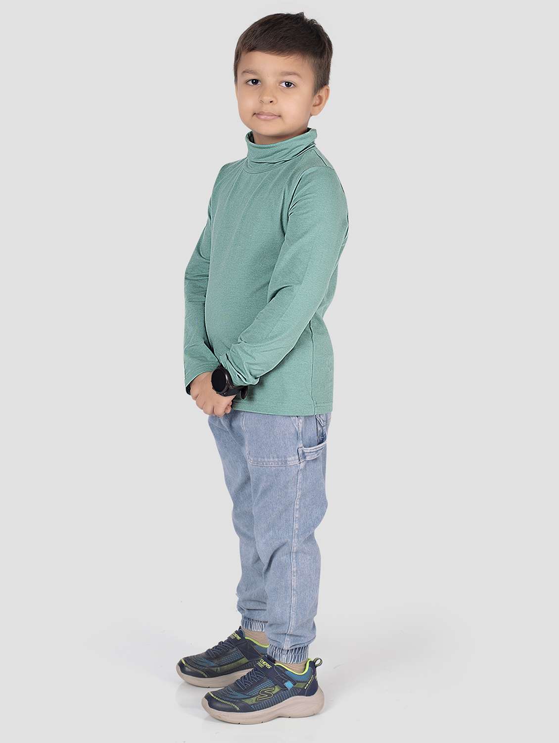 boys pack of 2 solid long sleeve t-shirt - 22223723 -  Standard Image - 2