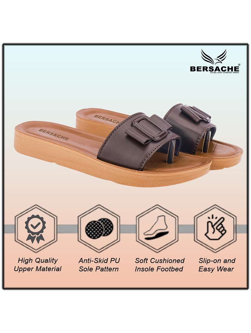 women solid slip on slides - 22223726 -  Standard Image - 2