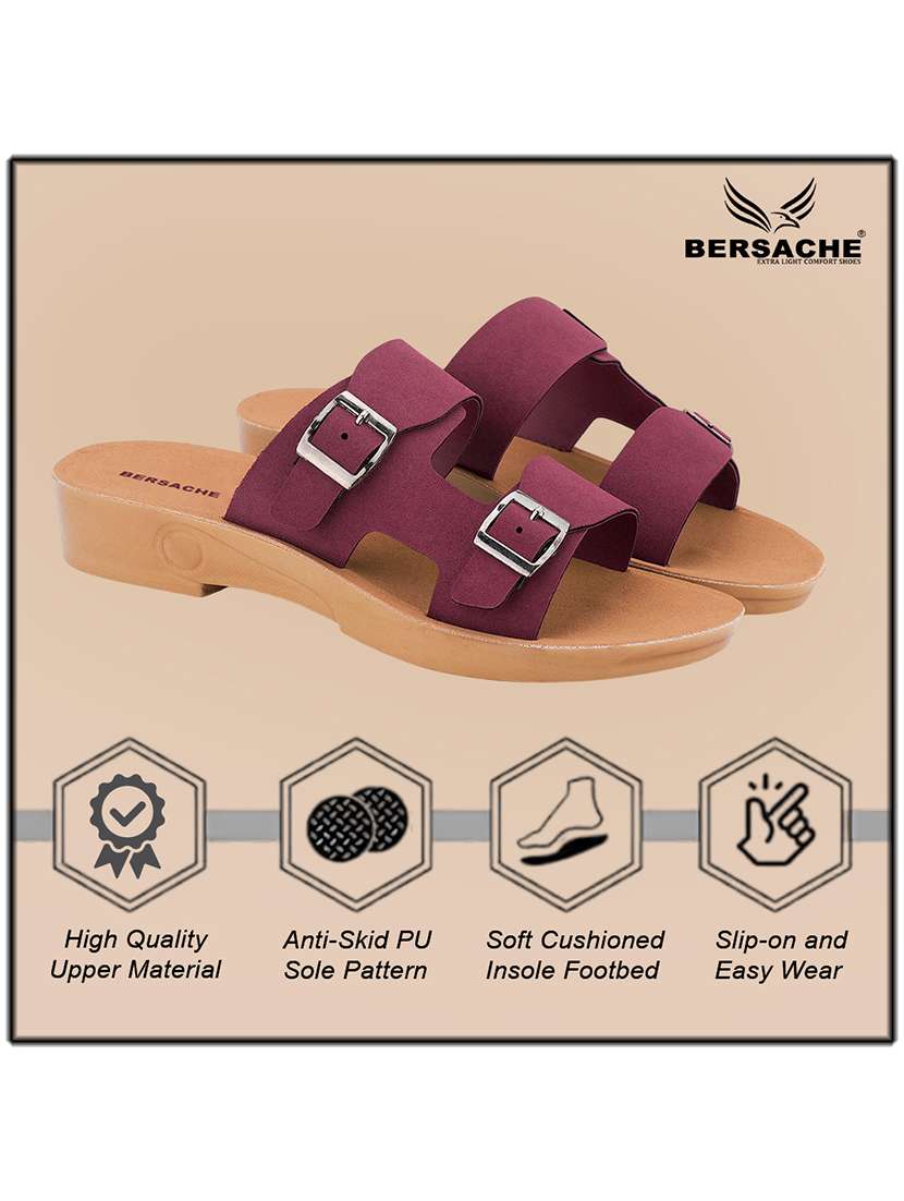 women solid slip on slides - 22223732 -  Standard Image - 2