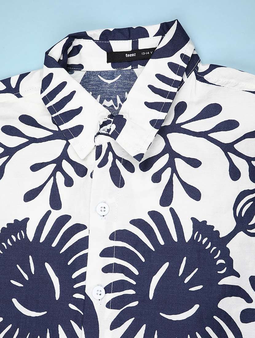 boys printed collared short sleeve shirt - 22223743 -  Standard Image - 2