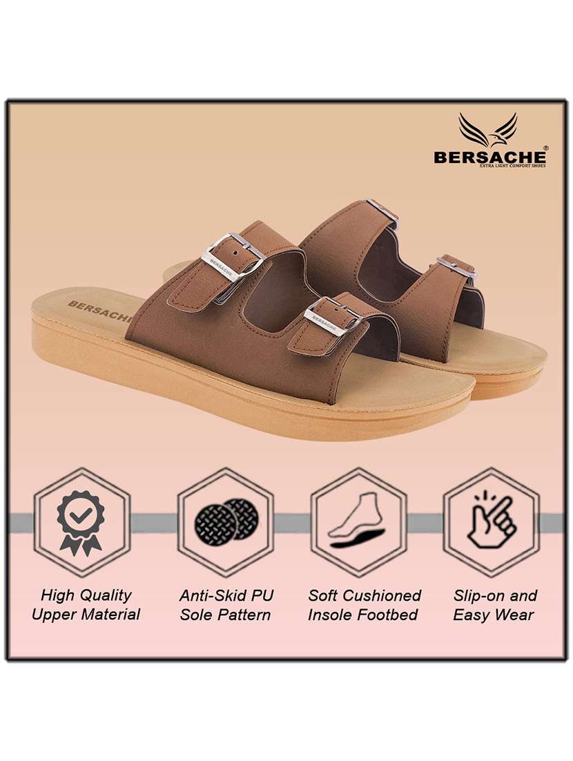 women solid slip on slides - 22223778 -  Standard Image - 2