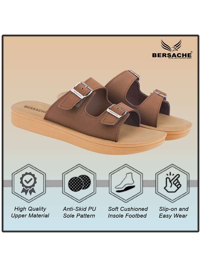 women solid slip on flat sandal - 22223796 -  Standard Image - 2