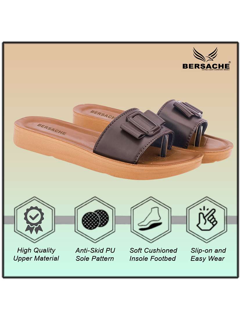 women solid slip on flat sandal - 22223798 -  Standard Image - 2