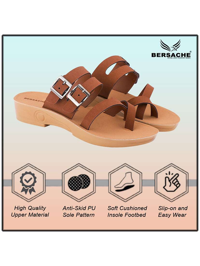 women solid slip on flat sandal - 22223809 -  Standard Image - 2