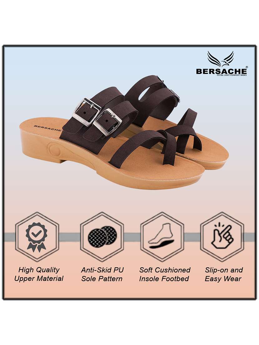 women solid slip on flat sandal - 22223810 -  Standard Image - 2