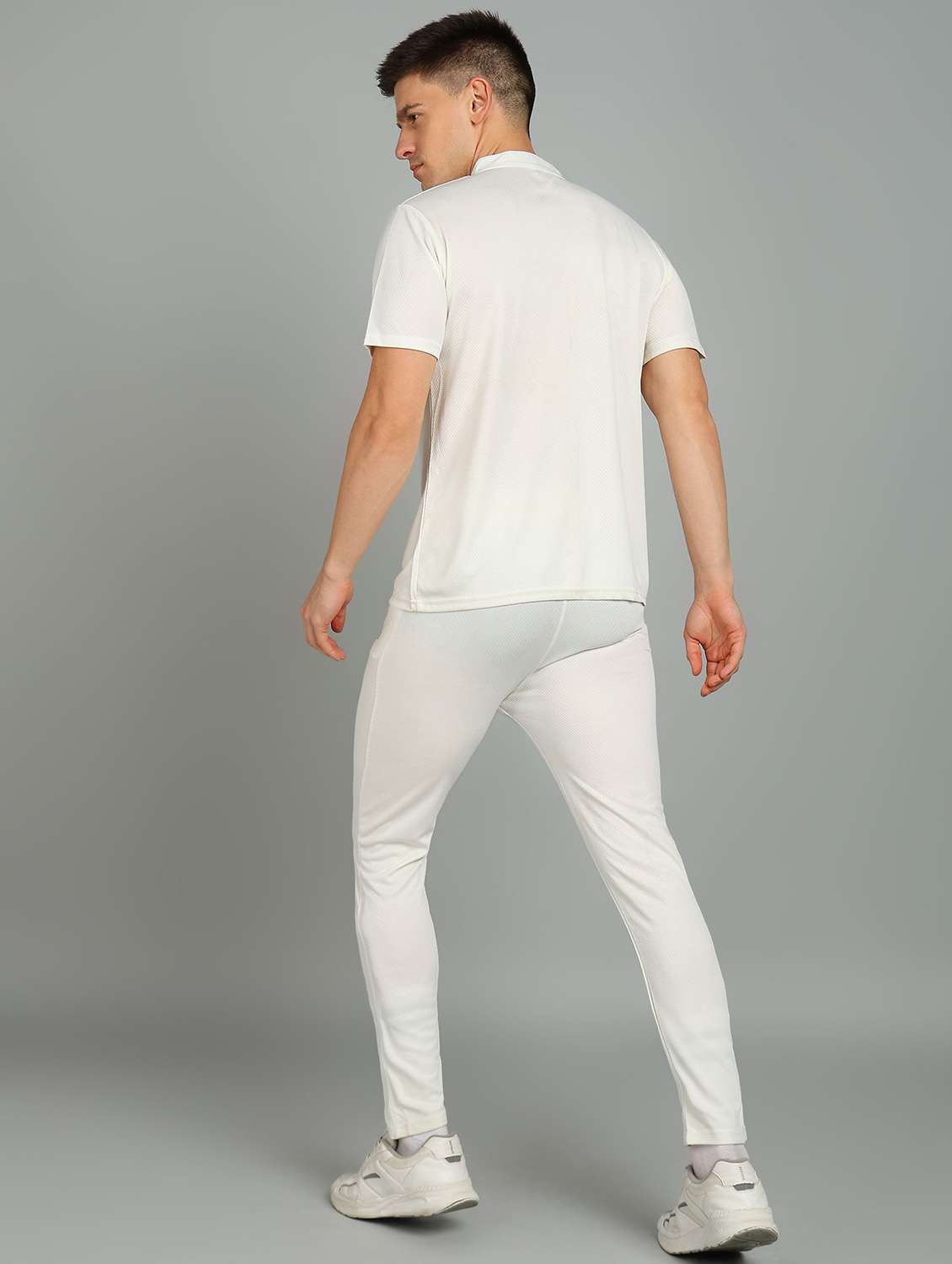 men solid short sleeve full length co-ord set - 22224330 -  Standard Image - 2