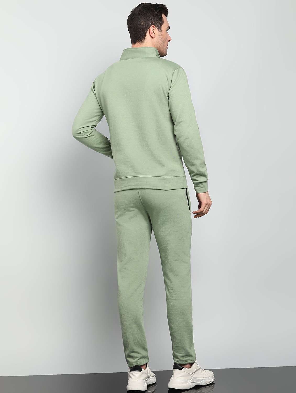 men solid full sleeve full length co-ord set - 22224346 -  Standard Image - 2