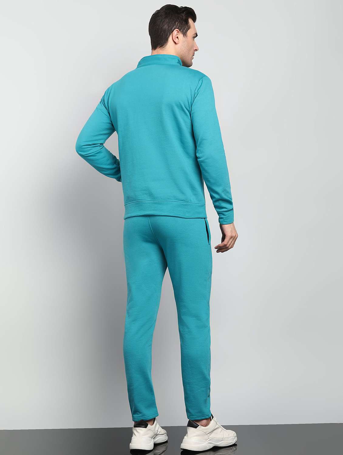 men solid full sleeve full length co-ord set - 22224347 -  Standard Image - 2