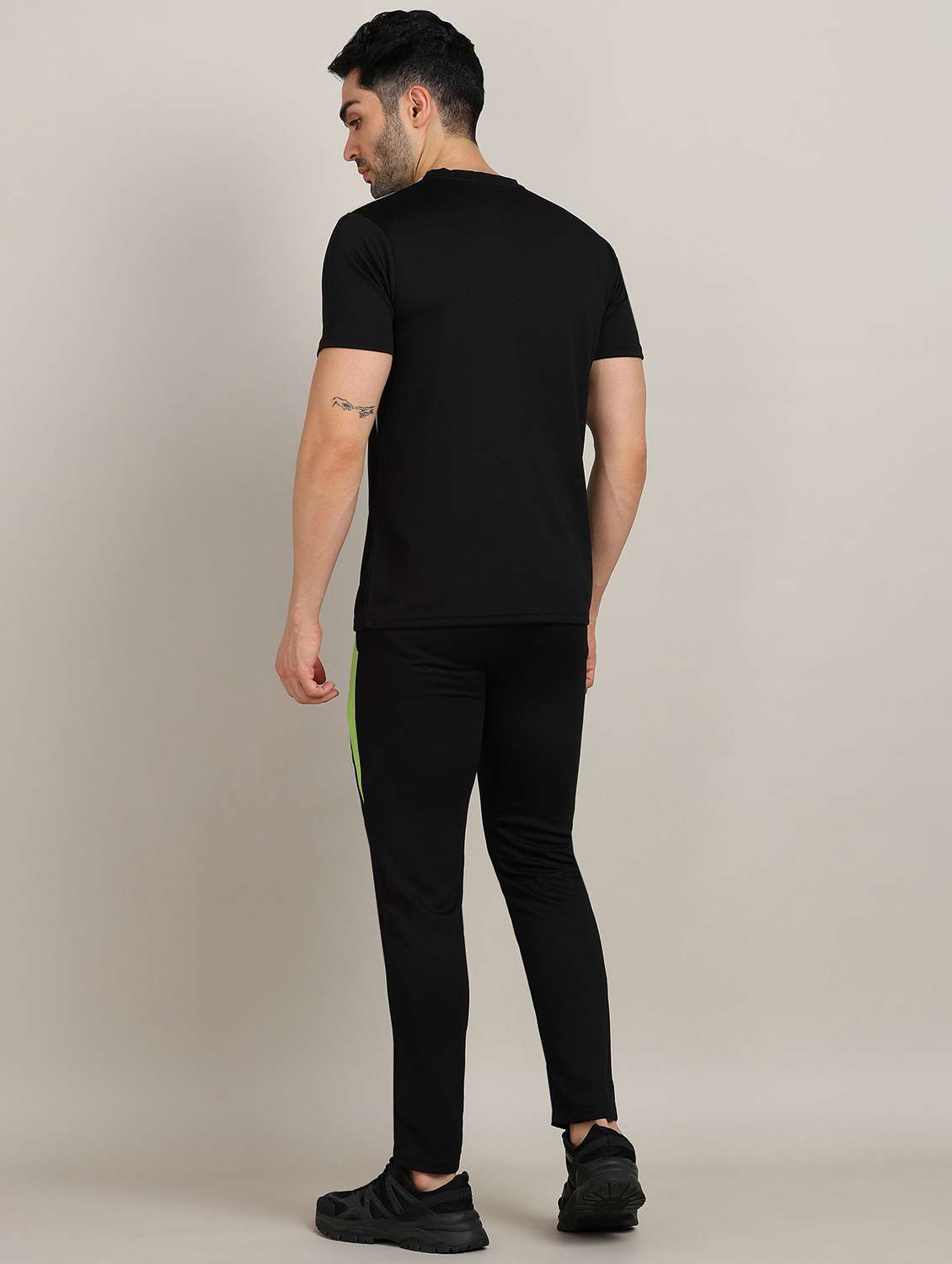 men color block short sleeve full length co-ord set - 22224351 -  Standard Image - 2