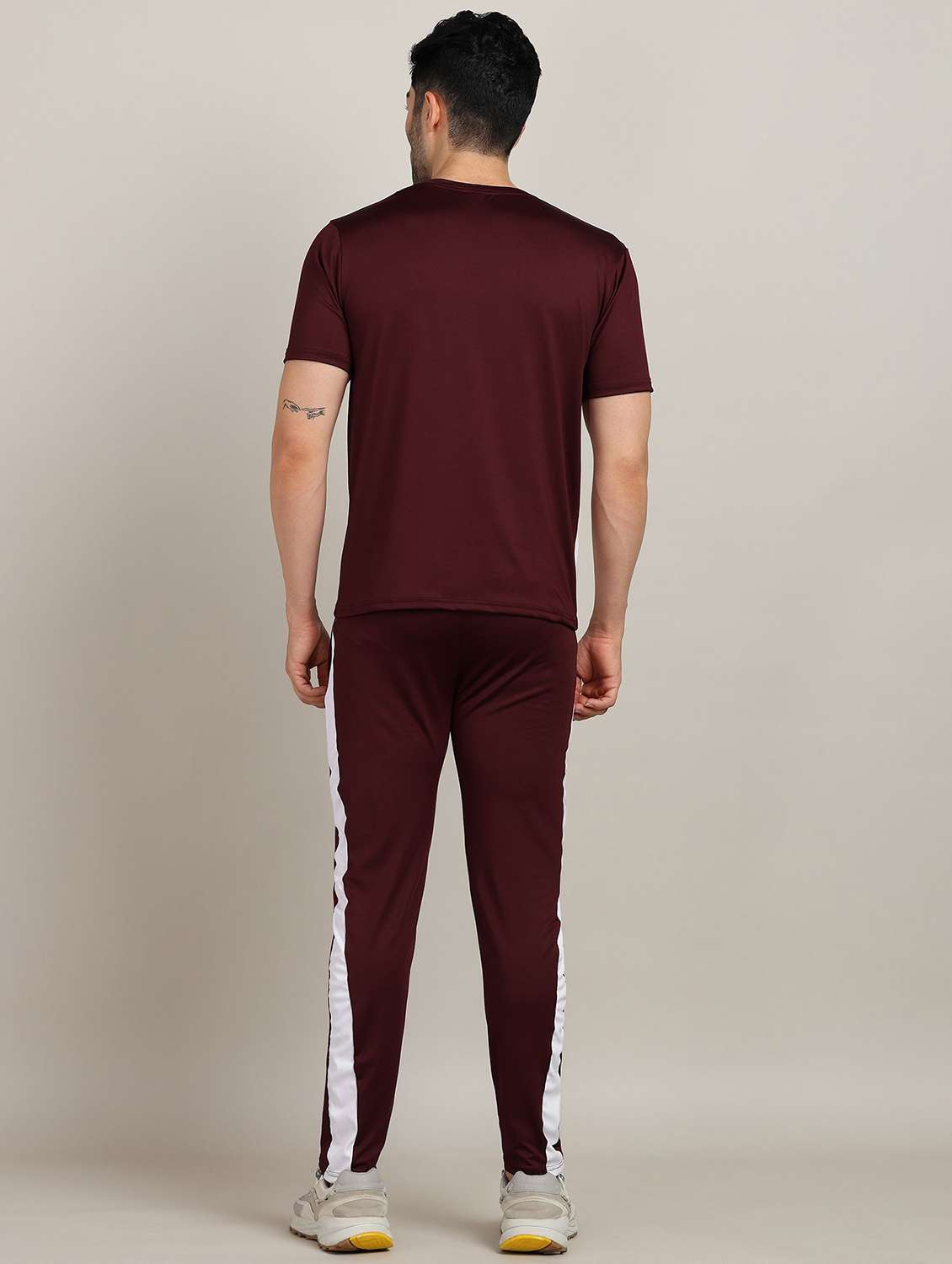 men color block short sleeve full length co-ord set - 22224357 -  Standard Image - 2