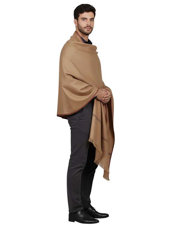 men solid pashmina shawl - 22224410 -  Standard Image - 2