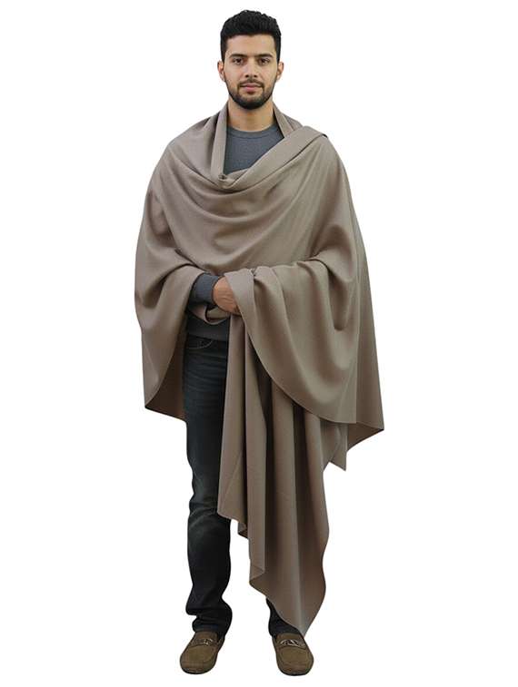 men solid pashmina shawl - 22224418 -  Standard Image - 2