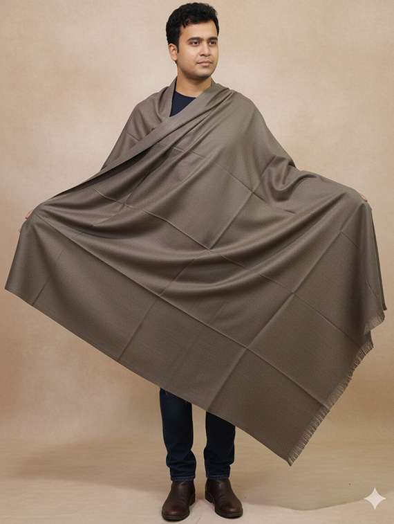 men solid pashmina shawl - 22224431 -  Standard Image - 2