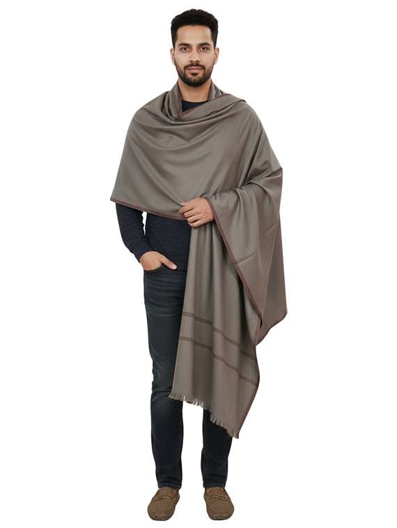 men solid pashmina shawl - 22224433 -  Standard Image - 2