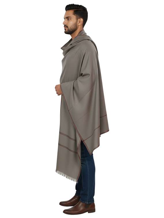 men solid pashmina shawl - 22224434 -  Standard Image - 2