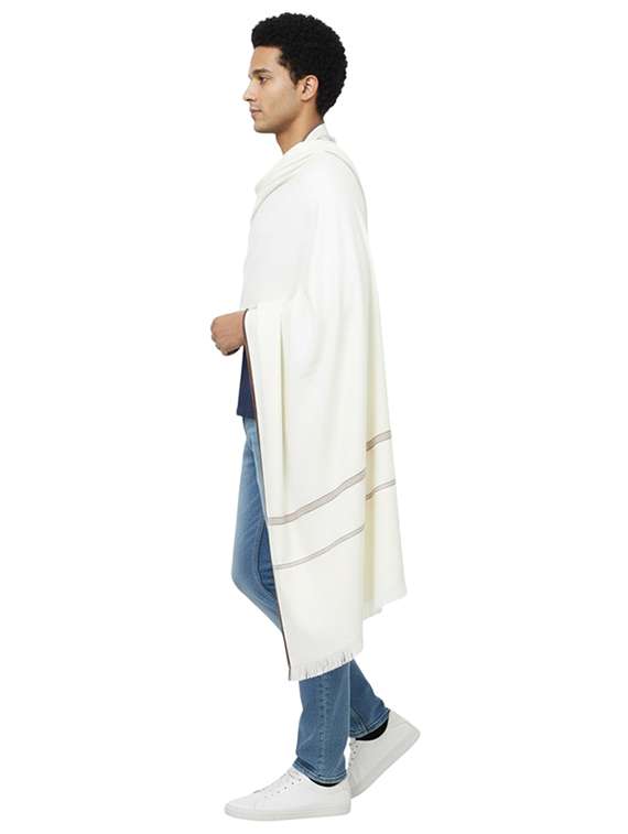 men solid pashmina shawl - 22224436 -  Standard Image - 2