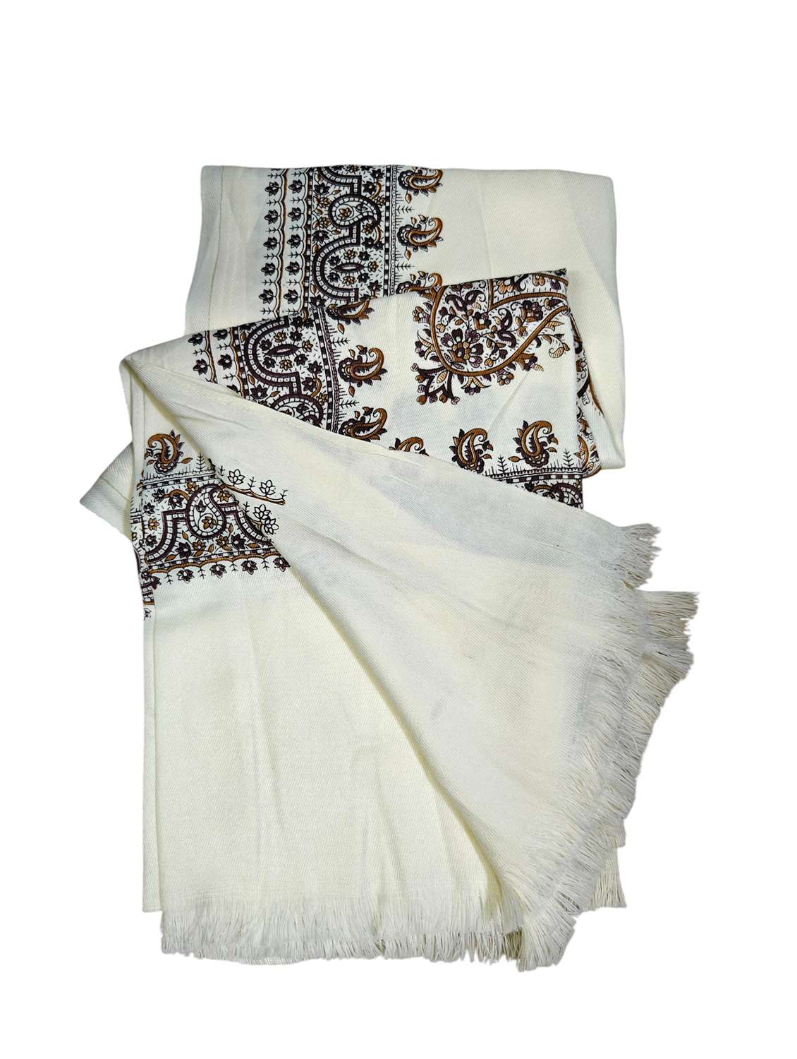 men solid with work pashmina shawl - 22224443 -  Standard Image - 2