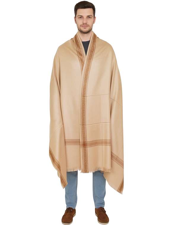 men solid pashmina shawl - 22224481 -  Standard Image - 2