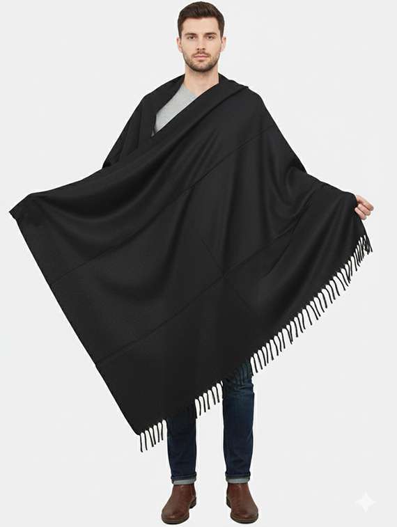 men solid pashmina shawl - 22224482 -  Standard Image - 2