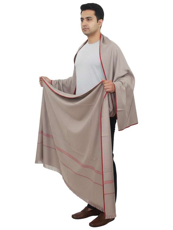 men solid pashmina shawl - 22224492 -  Standard Image - 2