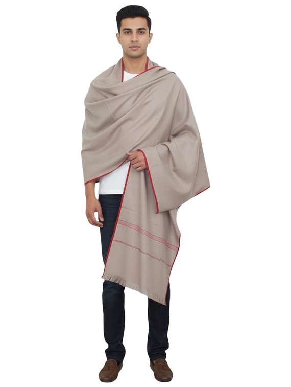 men solid pashmina shawl - 22224493 -  Standard Image - 2