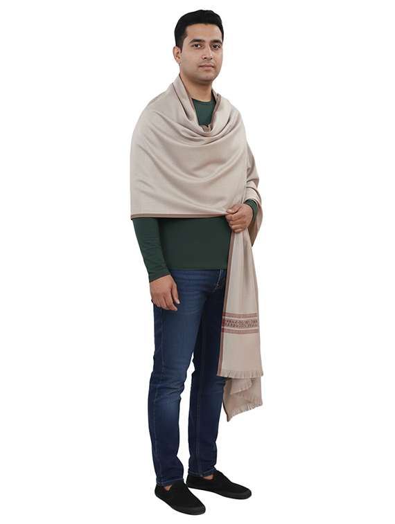men solid pashmina shawl - 22224494 -  Standard Image - 2