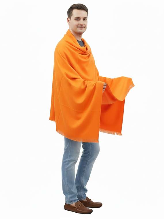 men solid pashmina shawl - 22224498 -  Standard Image - 2
