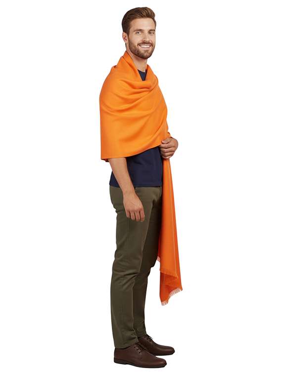 men solid pashmina shawl - 22224499 -  Standard Image - 2