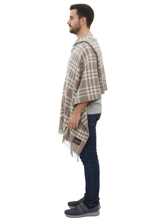 men checkered pashmina shawl - 22224510 -  Standard Image - 2